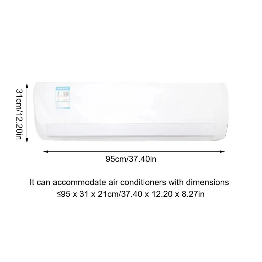 New All-Inclusive Air Conditioner Cover Transparent Wear-Resistant Air Conditioner Dust Cover PEVA Waterproof Dust Cover