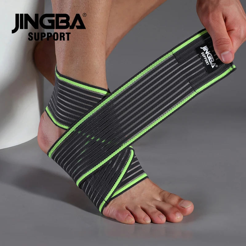 Supporto JINGBA 1 pz tutore di supporto per caviglia, protezioni per caviglie bretelle regolabili a compressione per protezione sportiva Tobillera