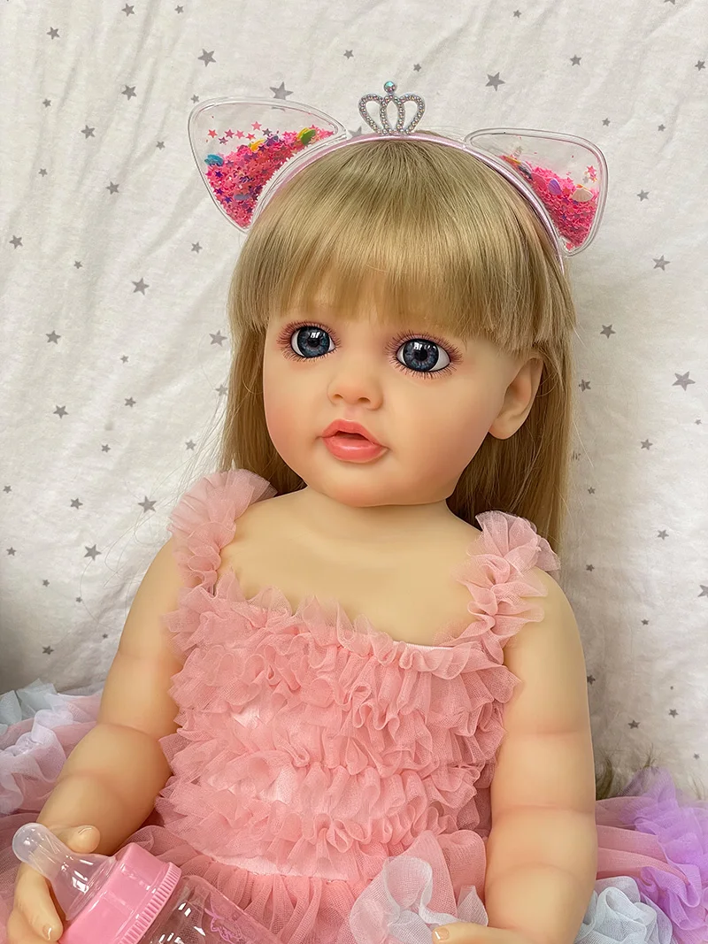 Cokela Lifereborn Groothandel Populaire 55CM Realistische Babypop Siliconen Vinyl Schattig Meisje Pop Reborn Babypoppen Voor Geschenken