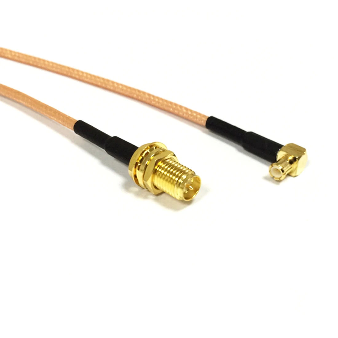 Reverse RP SMA Jack Nut Inner Pin To MCX Male Right Angle RF Cable Assembly RG174 RG178 RG316 10cm/30cm/50cm For Wireless Modem 3