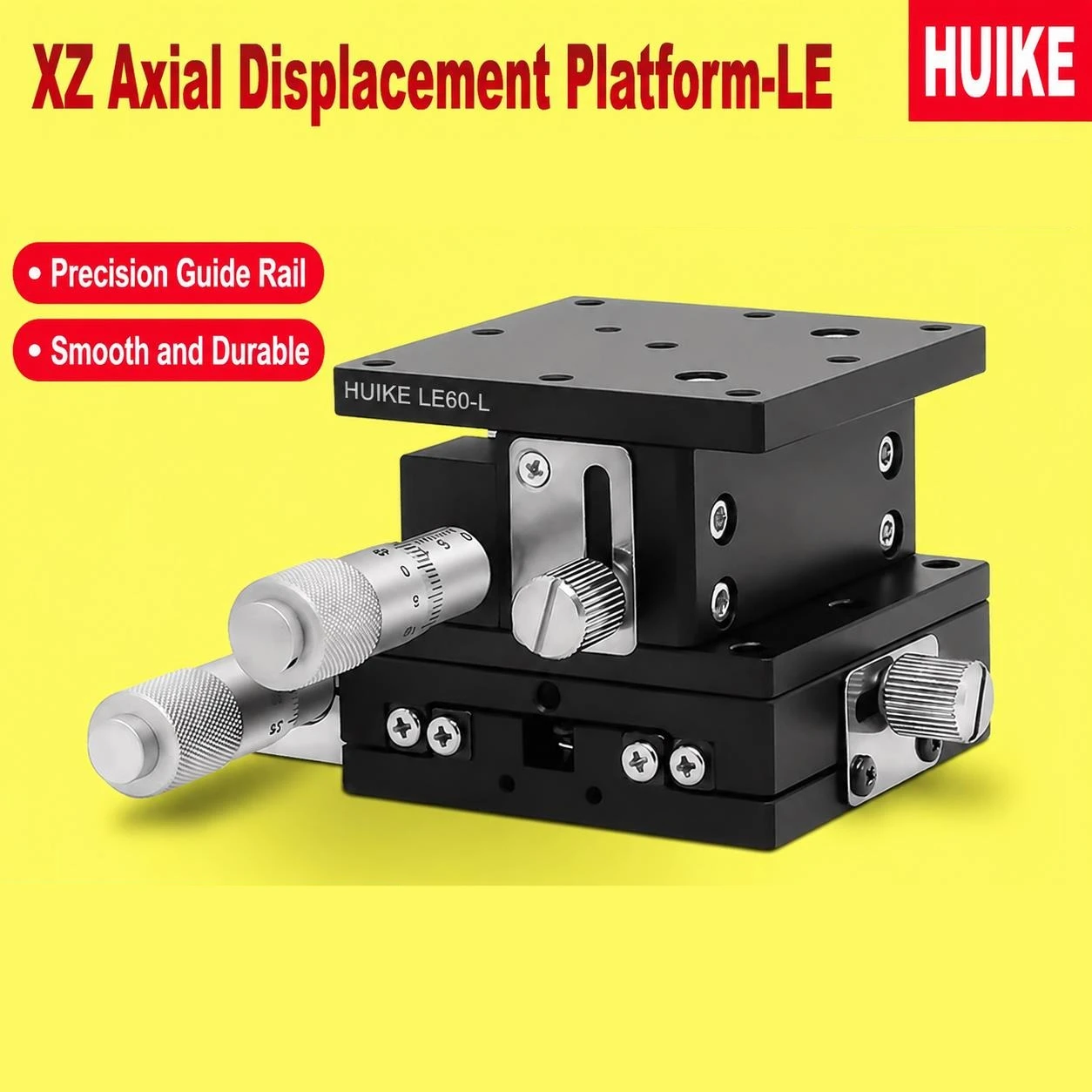 Manual Displacement Stage XZ Axis LE25-LE125 Manual Fine-tuning Sliding Stage Lift Platform Guide Rail Table  for Motion Apply