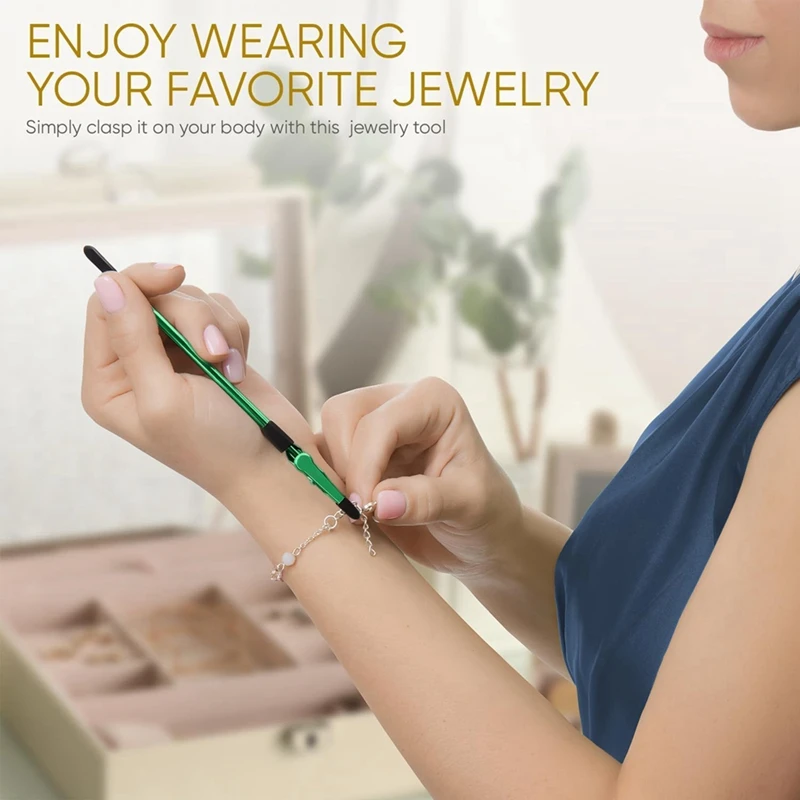 LUWEI 2PCS Strumento di supporto per bracciale - Strumento di supporto per fissaggio per bracciale, collana, gioielli, orologio - Blu, smeraldo