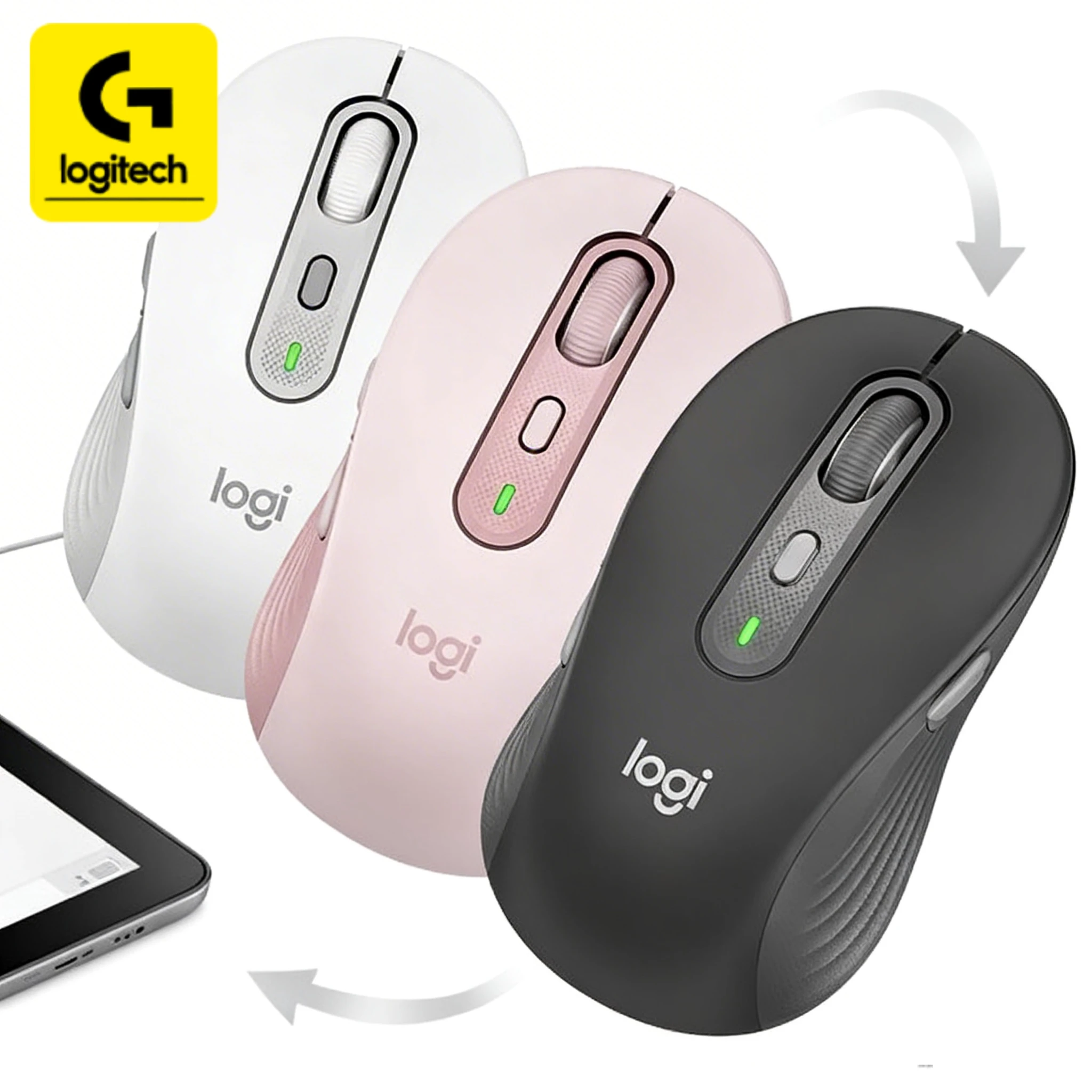 

Logitech M750/M650L series mice, 24-month battery life, compatible with PC/Mac/laptops