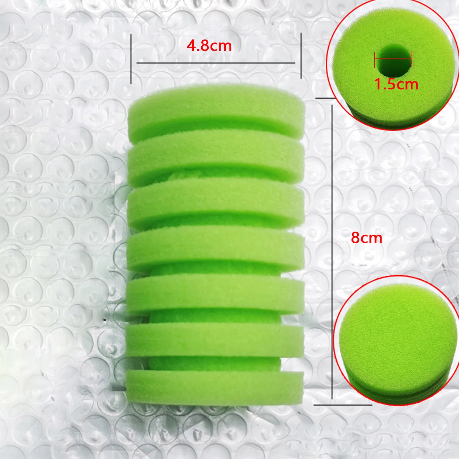 2/4 Stück Aquarium-Schaumfilter-Schwamm für Filter, Fischbecken-Luftpumpe, biochemischer Ersatz, Fisch-Wasserschwamm, Aquarium-Zubehör – Detail 3