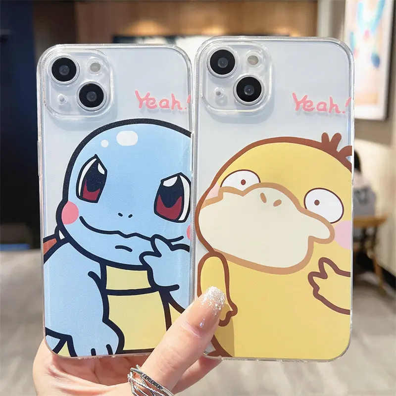 Pokémon Psyduck Squirtle birthday gift, suitable for iPhone 17 16 15 14 13 12 11 Pro Max mobile phone case
