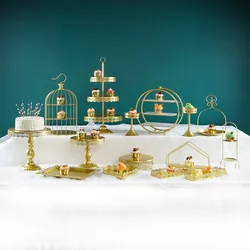 Matrimonio dessert table ornament cake rack pasto freddo tea break table torta piatto matrimonio tè pomeridiano snack rack