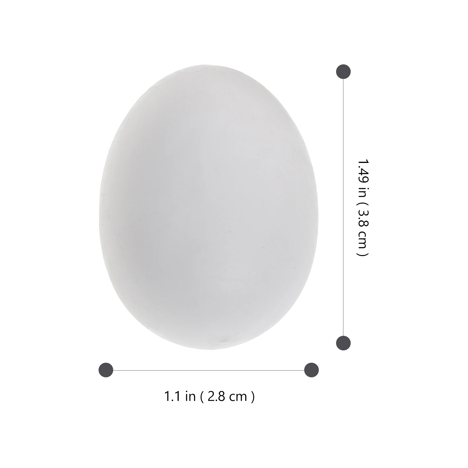 

20pcs Plastic Fake Pigeon Eggs 3 8x2 8cm Simulation Supplies Sturdy Long Life Washable Breeding Prop Egg