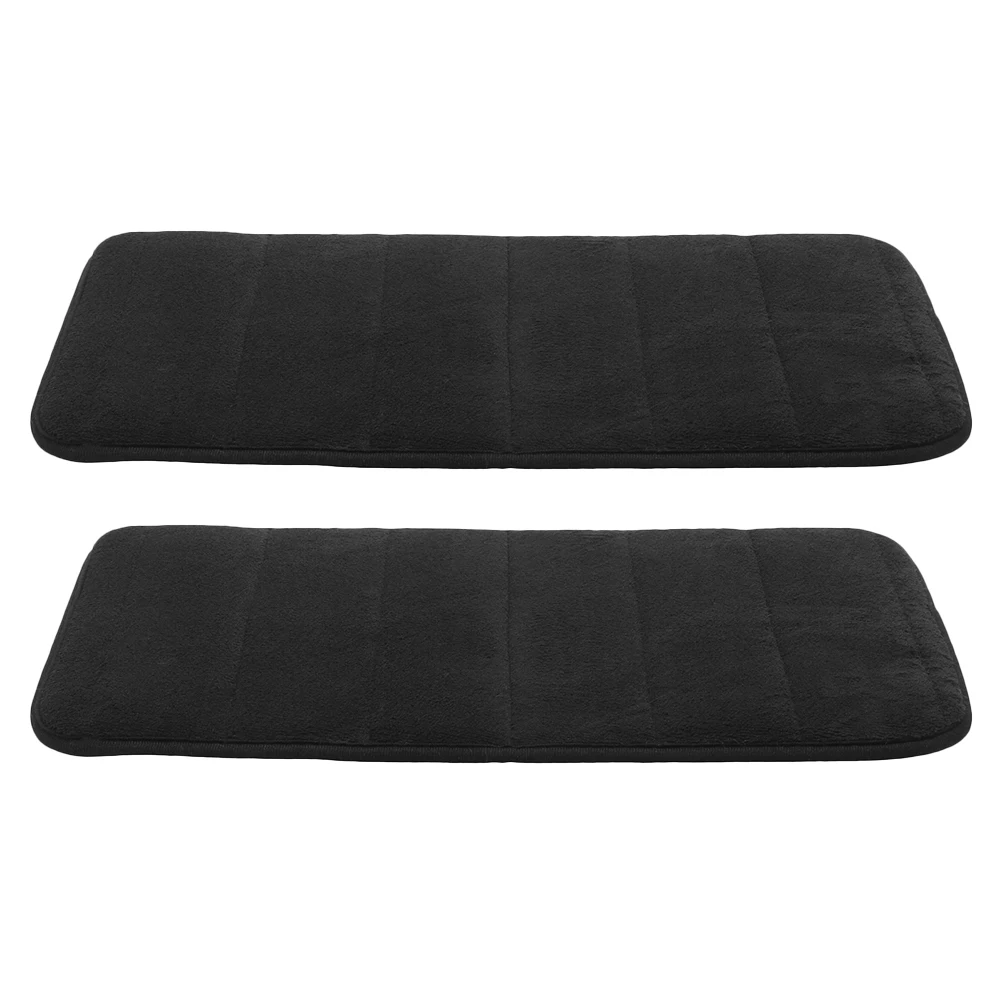 

2pcs Memory Foam Mat Indoor Entrance Back Door Mats Floor Mats For Absorbent Non Slip Welcome Mat Large Size For