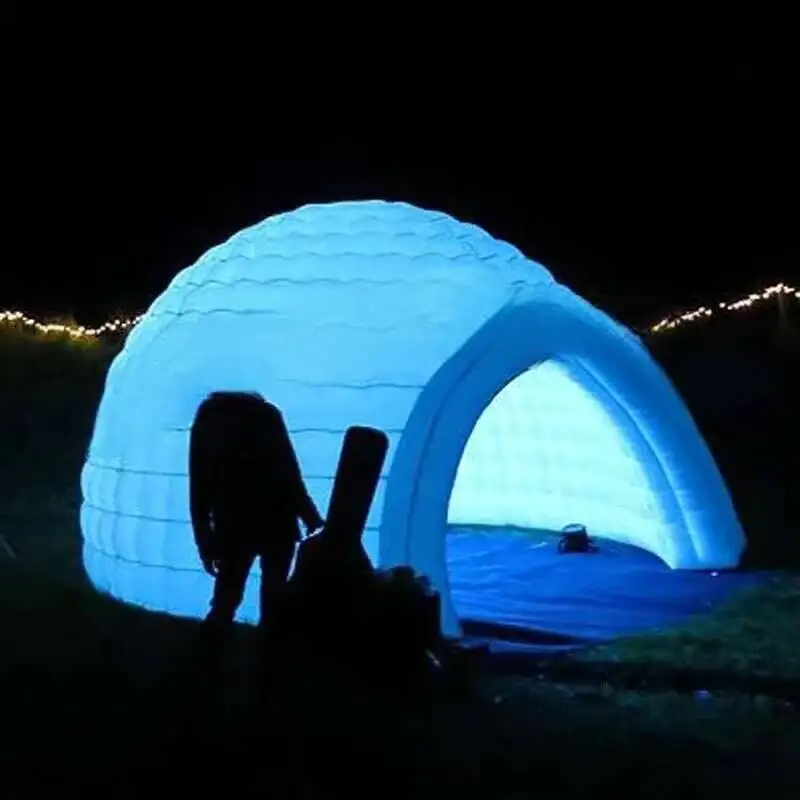 Custom Iatable Marquee Igloo Dome Tent With Led,Iatable Camping Tent,Iatable Party Tents For Sale