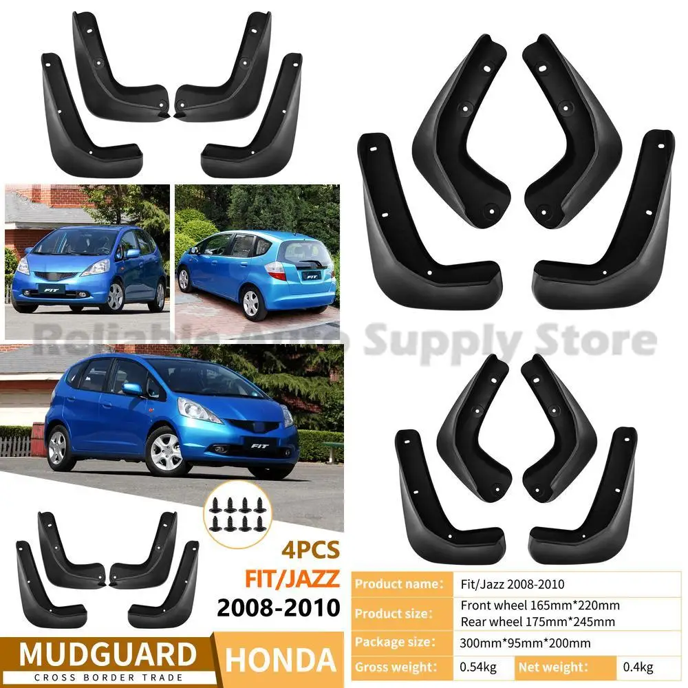 

For Honda Fit Jazz 2008-2010 Mudguards Fender Flares Auto Accessories Premium Quality Direct Factory Supply High Performance Dur