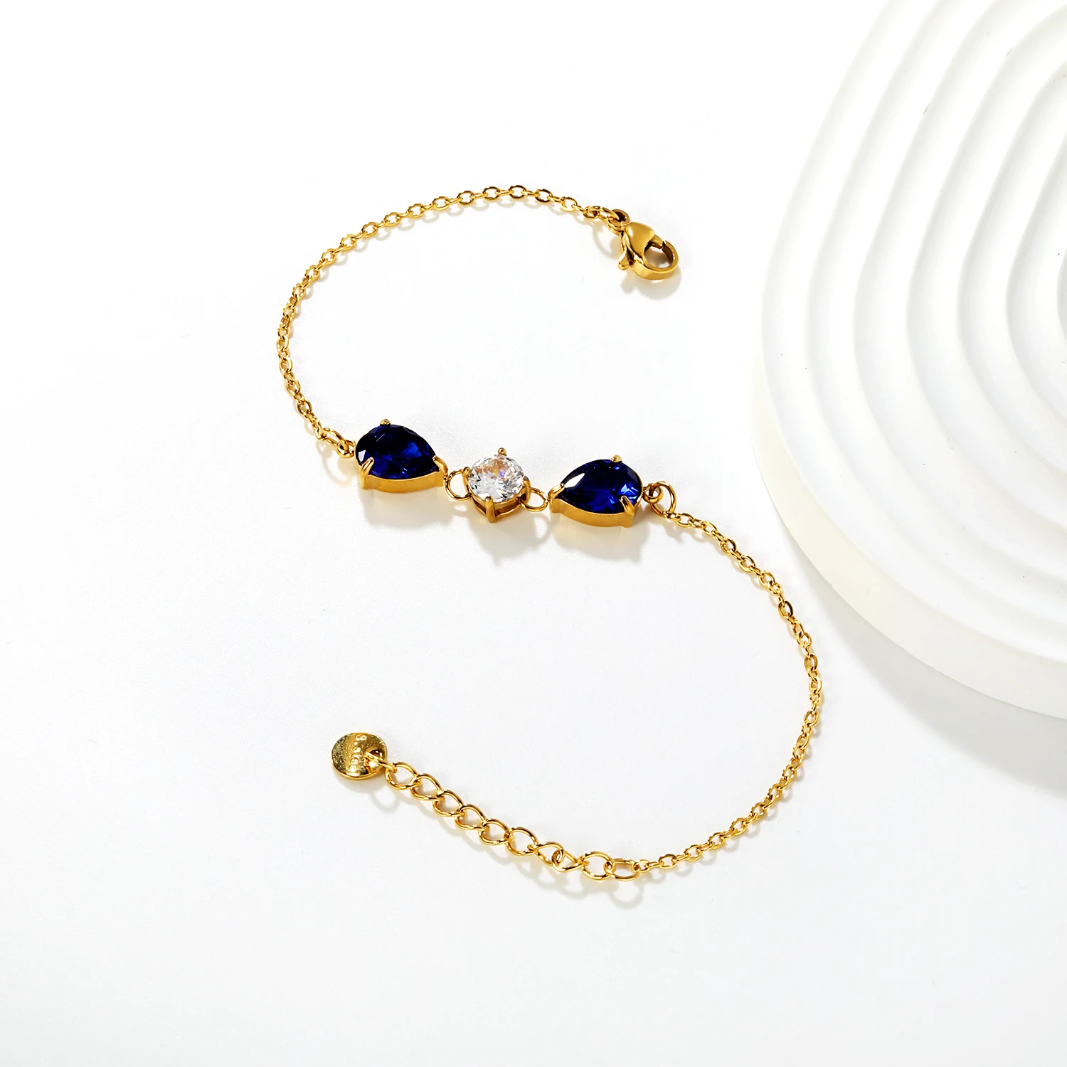 ASONSTEEL العصرية الفولاذ المقاوم للصدأ الأحجار الملونة الحلوى سوار الذهبي البوهيمي المعصم اليدوية مجوهرات اكسسوارات جودة عالية #3