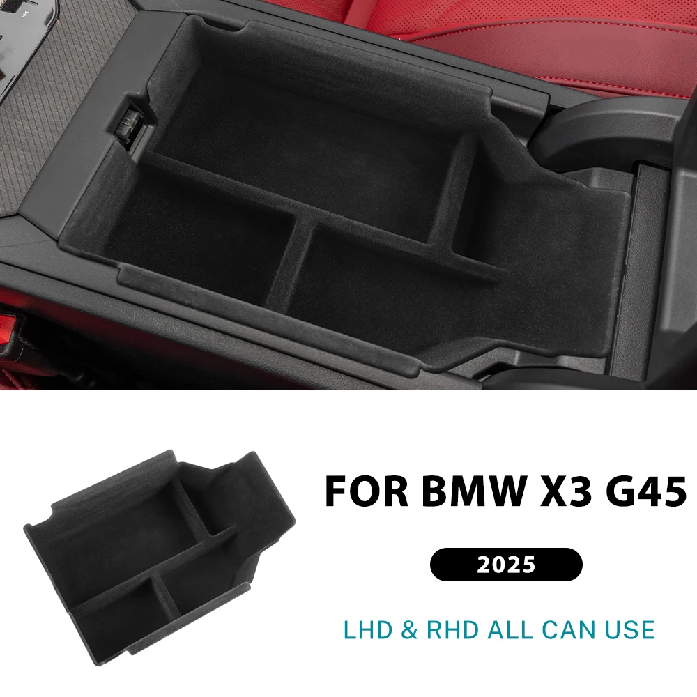 عالية الجودة ABS مسند الذراع المركزي صندوق تخزين درج منظم لسيارات BMW X3 G45 2025 + اكسسوارات السيارات السيارات