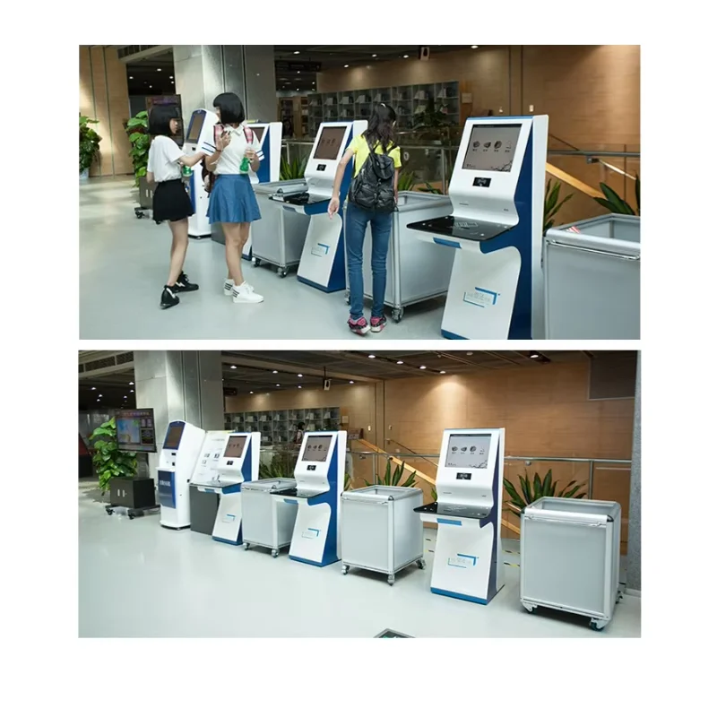 13.56Mhz  Self Service Borrow Return Books Terminal Library Manage Android/Windows Wifi Smart Library Machine For Librarian