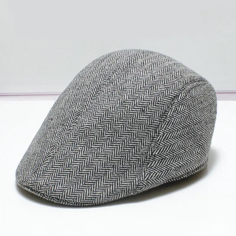 New cap hat men middle-aged and elderly Korean twill dark Korean cap dad casual sun protection forward cap wholesale image 2