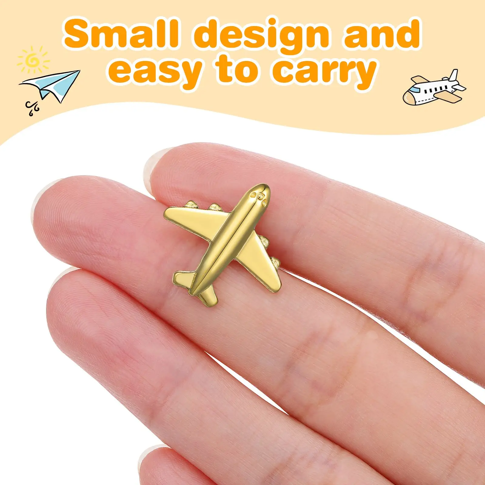 1 ชุด Thumbtack Cork Board ตกแต่งน่ารัก Push Pin Thumbtacks สําหรับ Bulletin โลหะตกแต่งทนทาน Pushpins เครื่องบิน