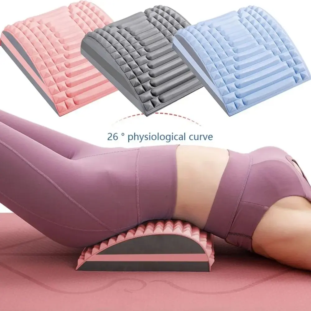 

Lumbar Support Cushion Lower Back Pain Treatment Stretcher Multi Functional Lumbar Massager Back Posture Corrector Yoga Pillow