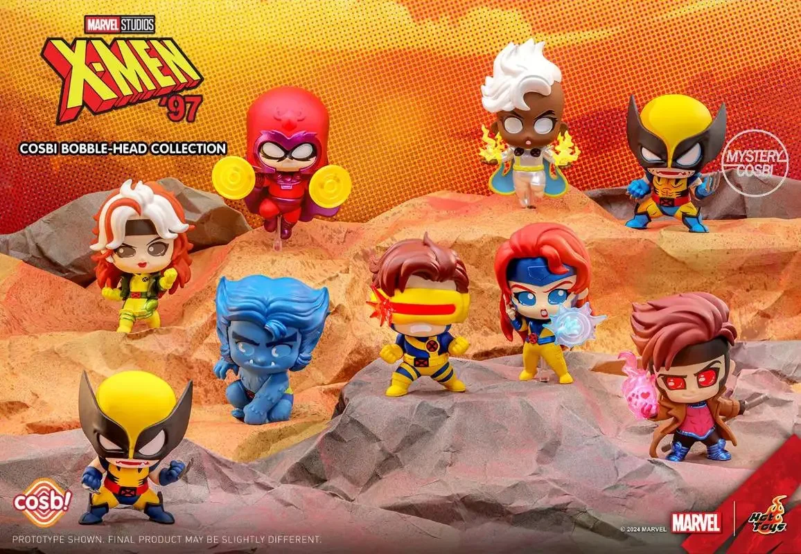 Marvel Cosbi X-Men Mystery Blind Box, Coleção Mini Toy, Deadpool, Wolverine, presente de aniversário infantil, Série Hot Toys, 1997