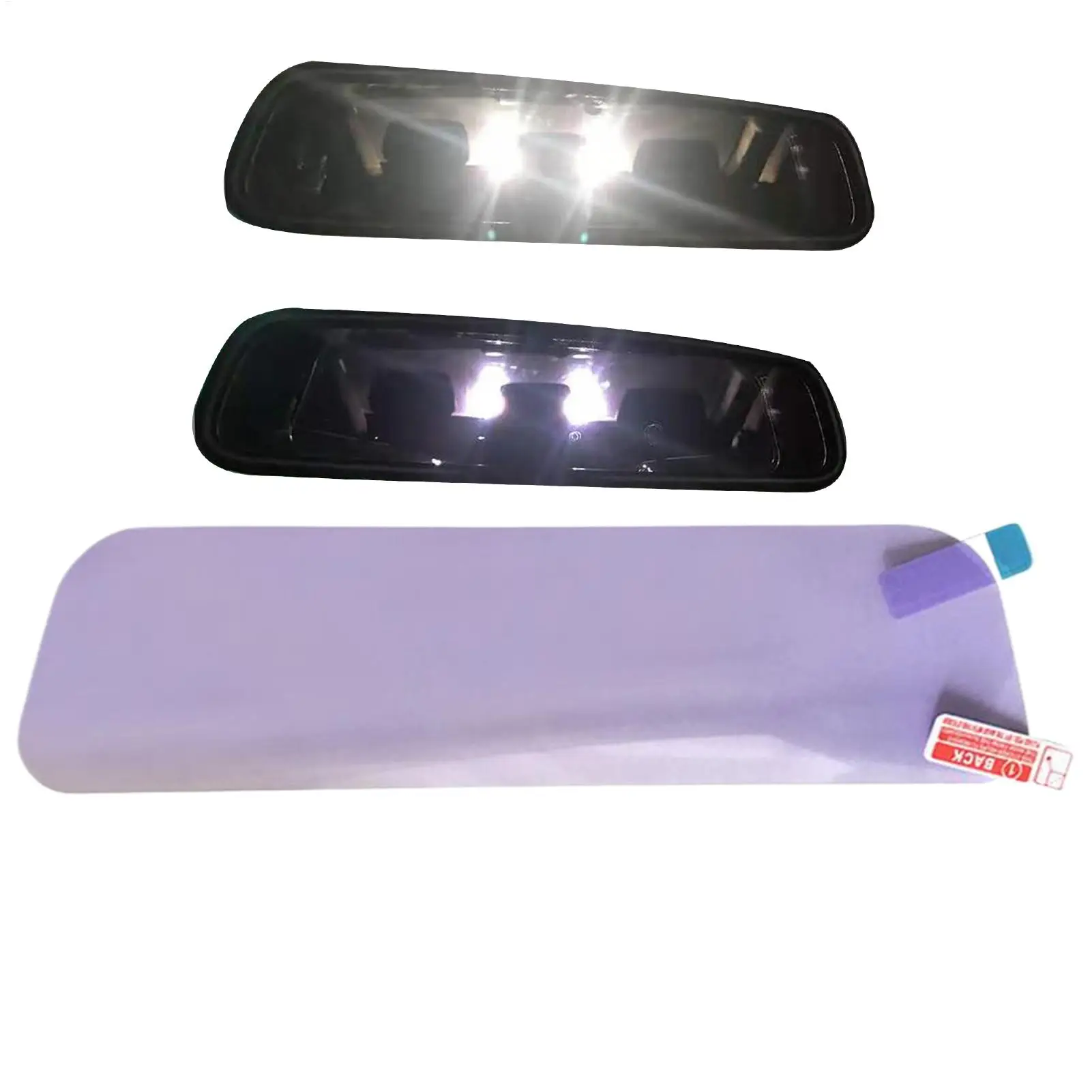 1 Stück Blendschutzfolie für Auto-Rückspiegel, wasserdichte Anti-Beschlag-Folie, universelle transparente Sicherheitsfolie für den Autoinnenraum – Detail 5