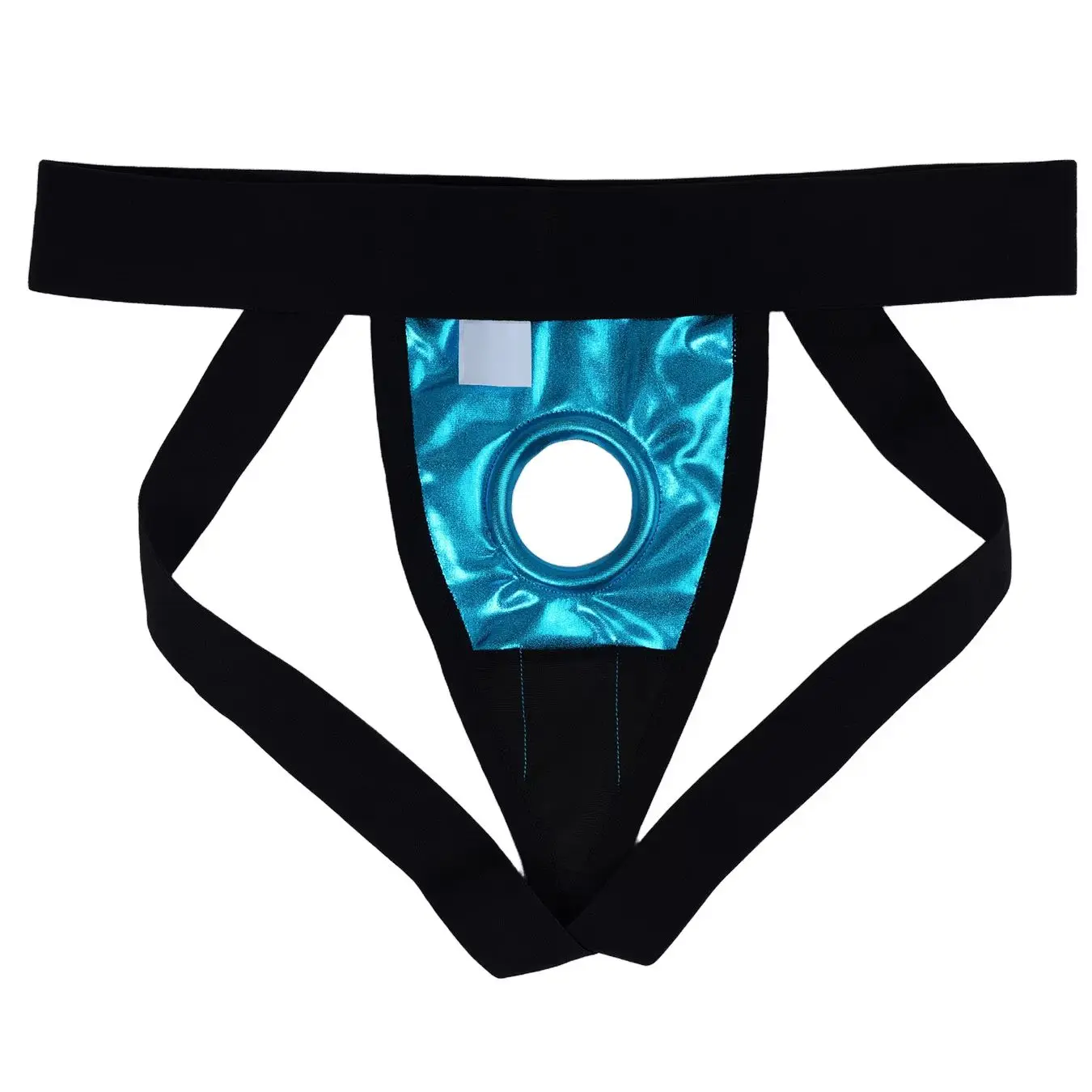 Men Faux Leather Jockstrap Underwear Silicone Cock Ring Thong Wide Waistband Sexy Thongs G String Penis Pouch Exotic Lingerie image 4