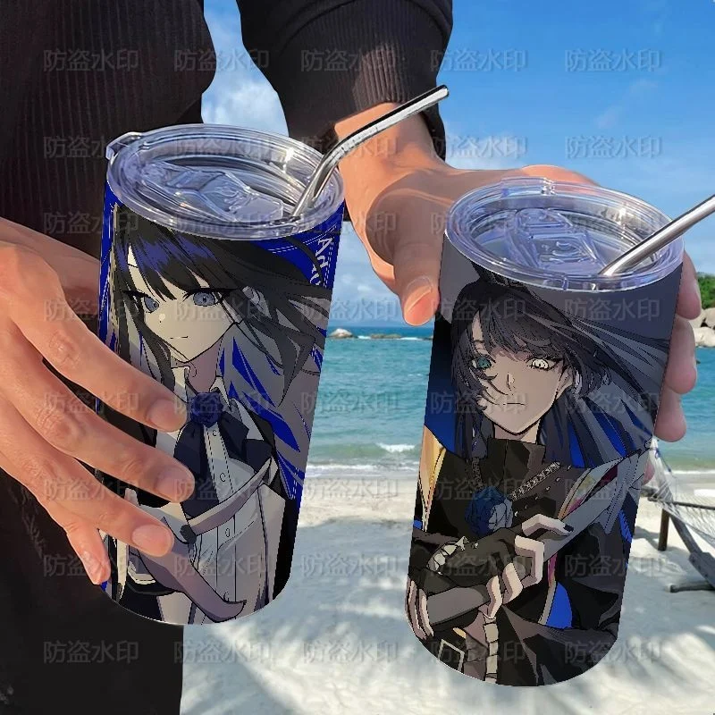 

Ado Hibana 304 Stainless Steel Thermal Insulated Cold Hot Coffee Cup with Straw Portable Mug Ins Style High Aesthetic Cute