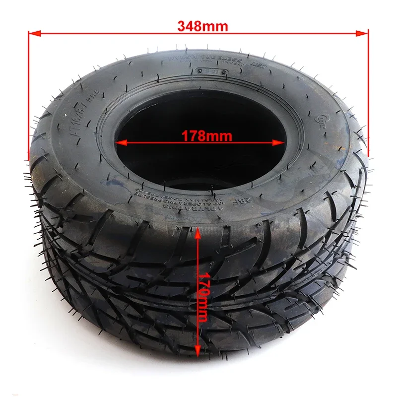 16x8-7 Inch Road Tire Suitable for 125cc 110cc Quad Bike 16X8-7 16 Inch ATV Quad Buggy Go Kart Tubeless Wheel Accessories