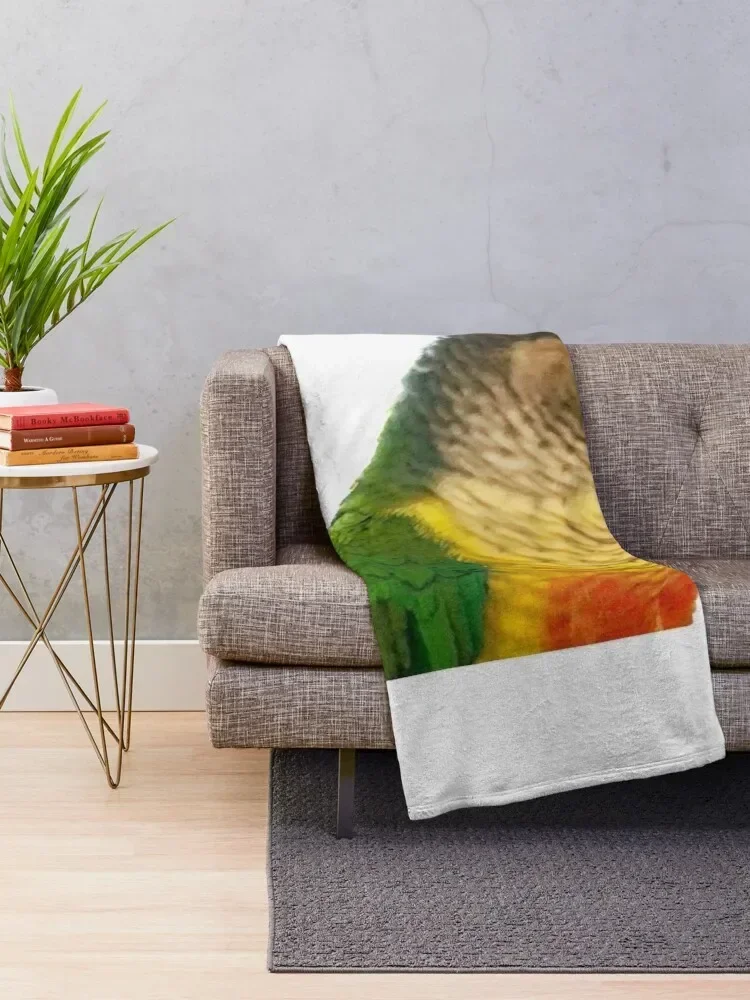 Green Cheek Conure Throw Blanket Summer Blankets Sofas Of Decoration Blankets