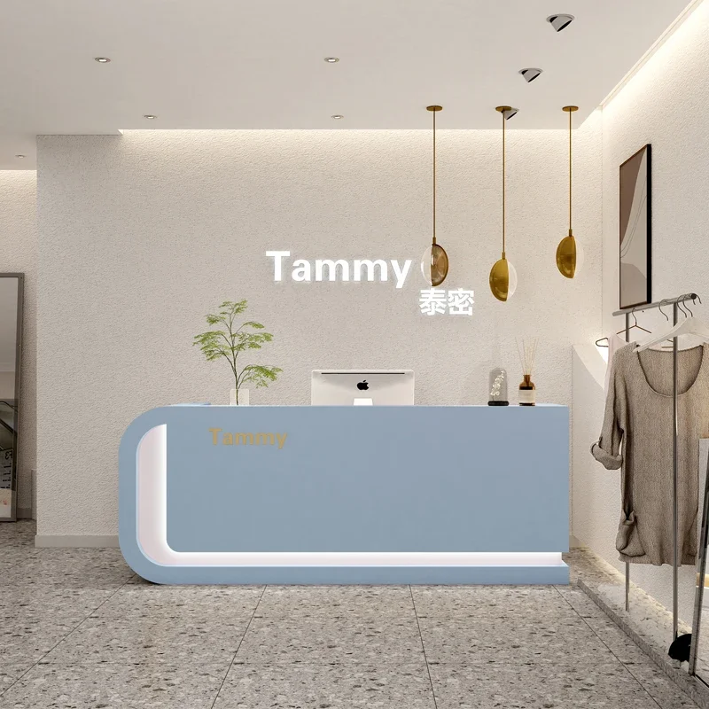 

Information Cash Desk Luxury Conference Restaurant Wooden Office Reception Counter Shop Caisse Enregistreuse Furniture Office