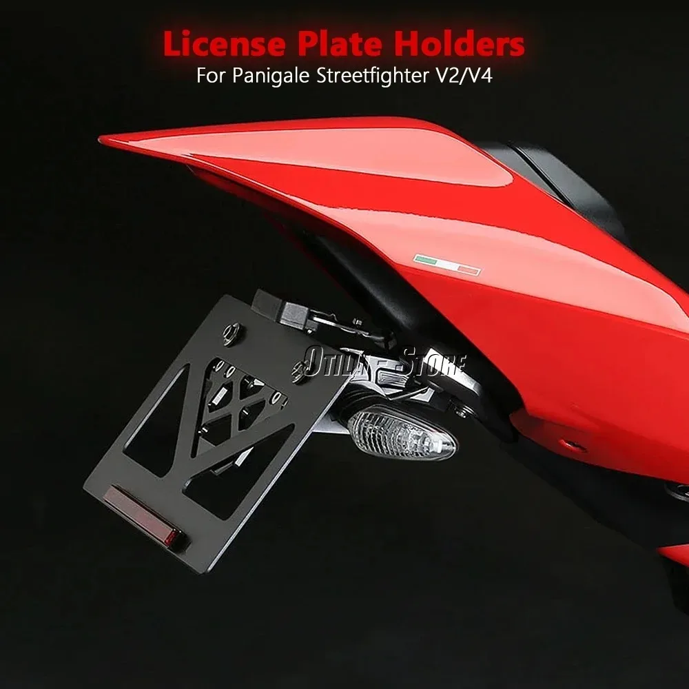 Motorcycle License Holder For Ducati Panigale V4 V2 Streetfighte V4 V2 Tail Eliminator Modified Bobtail License Plate Holder