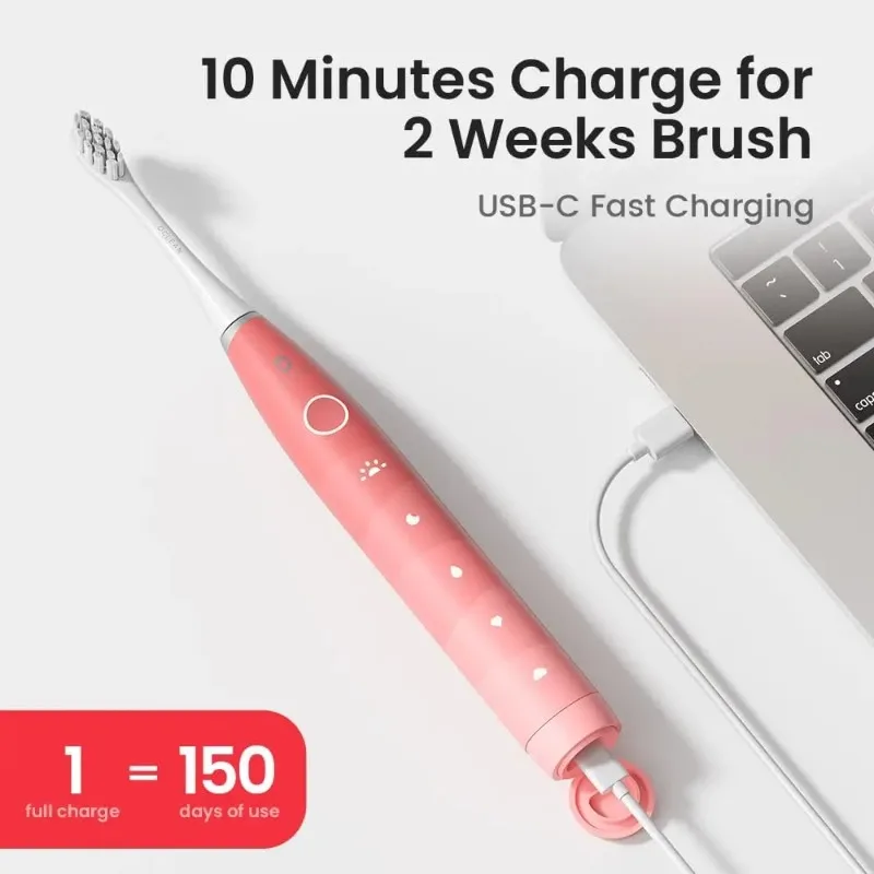 Oclean Couple Sonic Electric Toothbrush for Adults 150 Days Battery Life 5 Modes IPX7 Waterproof Find 2D Adult Toothbrush