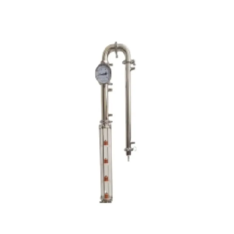 Vodka Whiskey Brandy Brewing Equipment for Wine Spirits with 1.5 Inch Glass Column