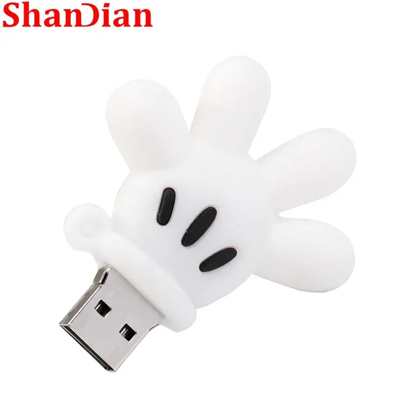 SHANDIAN 이빨 만화 USB 플래시 드라이브, 엄지 메모리 스틱, 32GB, 16GB 100% 실제 용량 U 디스크, 8GB, 64GB, 어린이 선물