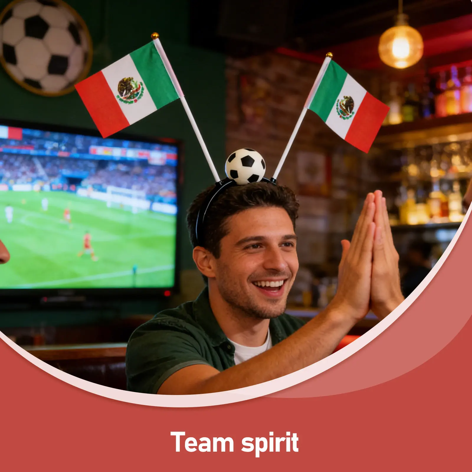 

Football Match Fan Waving Flags Cheer Tools for Arena Events Team Support Decorative Spirit Pompom Alternative