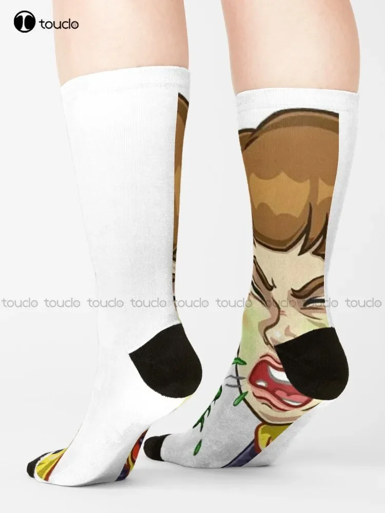 Strange-Things Socks Soccer Socks Men Funny Art Streetwear Colorful Cartoon Socks Christmas New Year Gift Custom Gift Cartoon