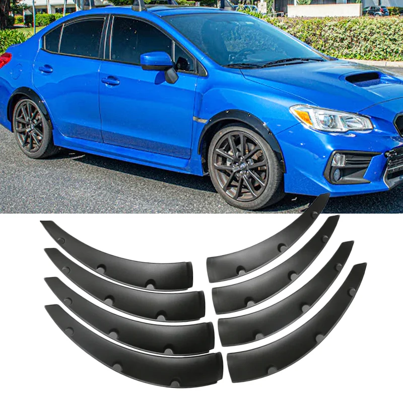 

8Pcs 2 Size Universal Flexible Car Mudguards Mud Splash Guards Mud Flaps Fender Flares Extra Wide Body Wheel Arches