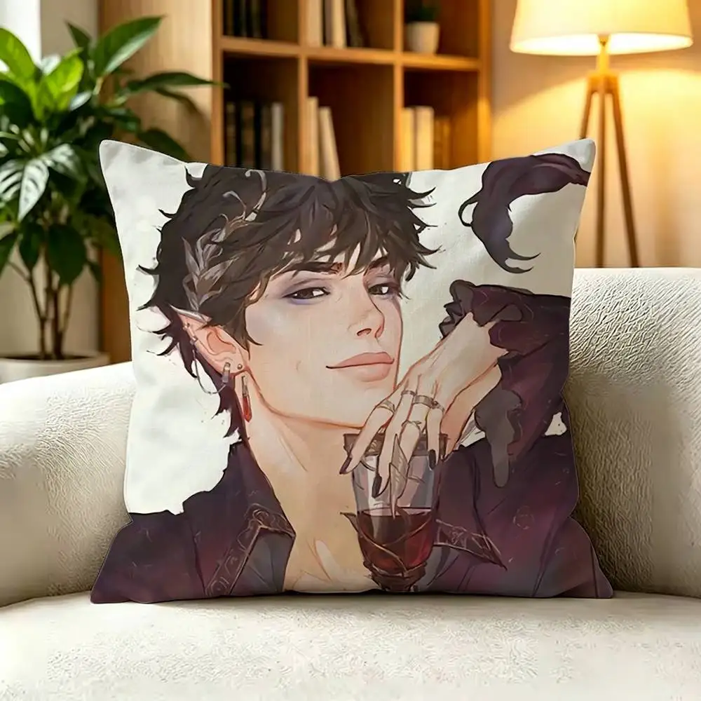 Book T-The C-Cruel P-Prince Pillow Case Living Room Sofa Cushion Cover Suitable For Home Bedroom Room Decoration