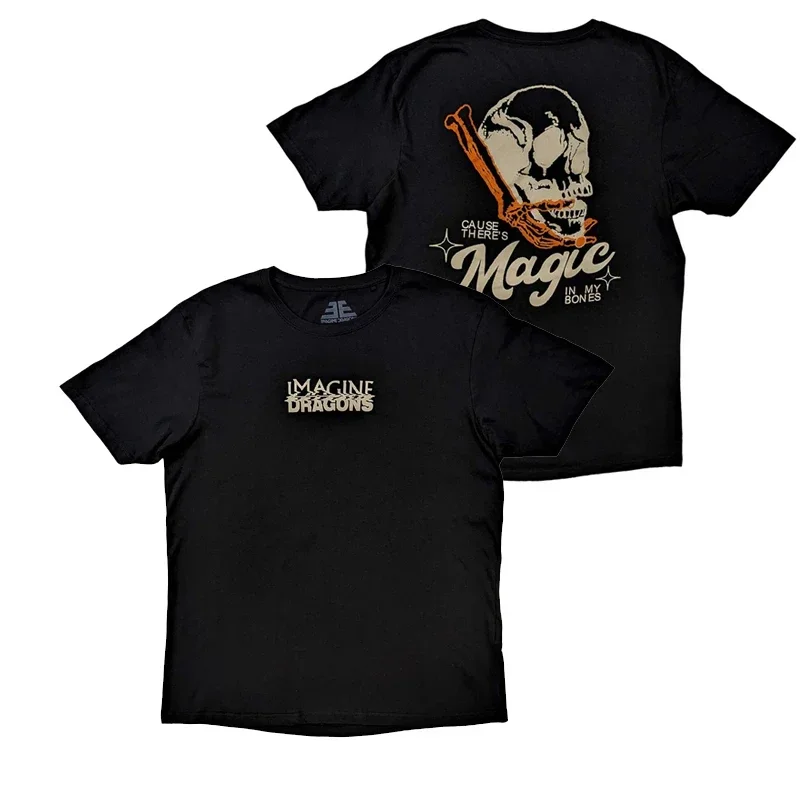 

2025 Classic Imagine Dragons Band Print T Shirt Rock Music Men Women Casual T-Shirt Short Sleeve Tee Cotton Tops Summer Clothing