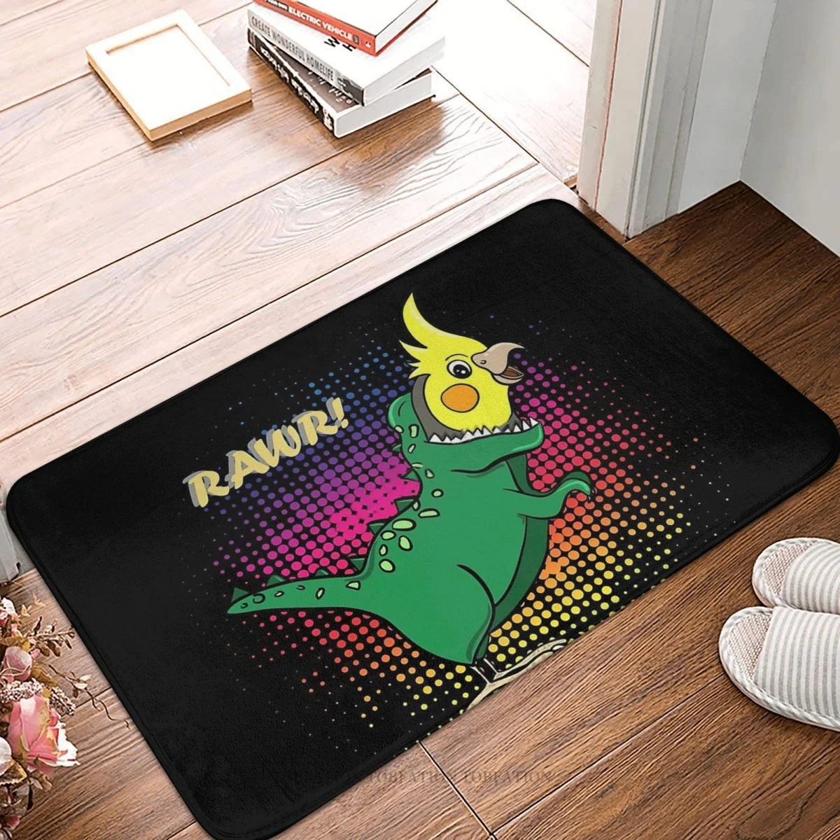 Cockatiel Anti-Slip Doormat Kitchen Mat Funny Owner Pawr Floor Carpet Welcome Rug Home Decorative