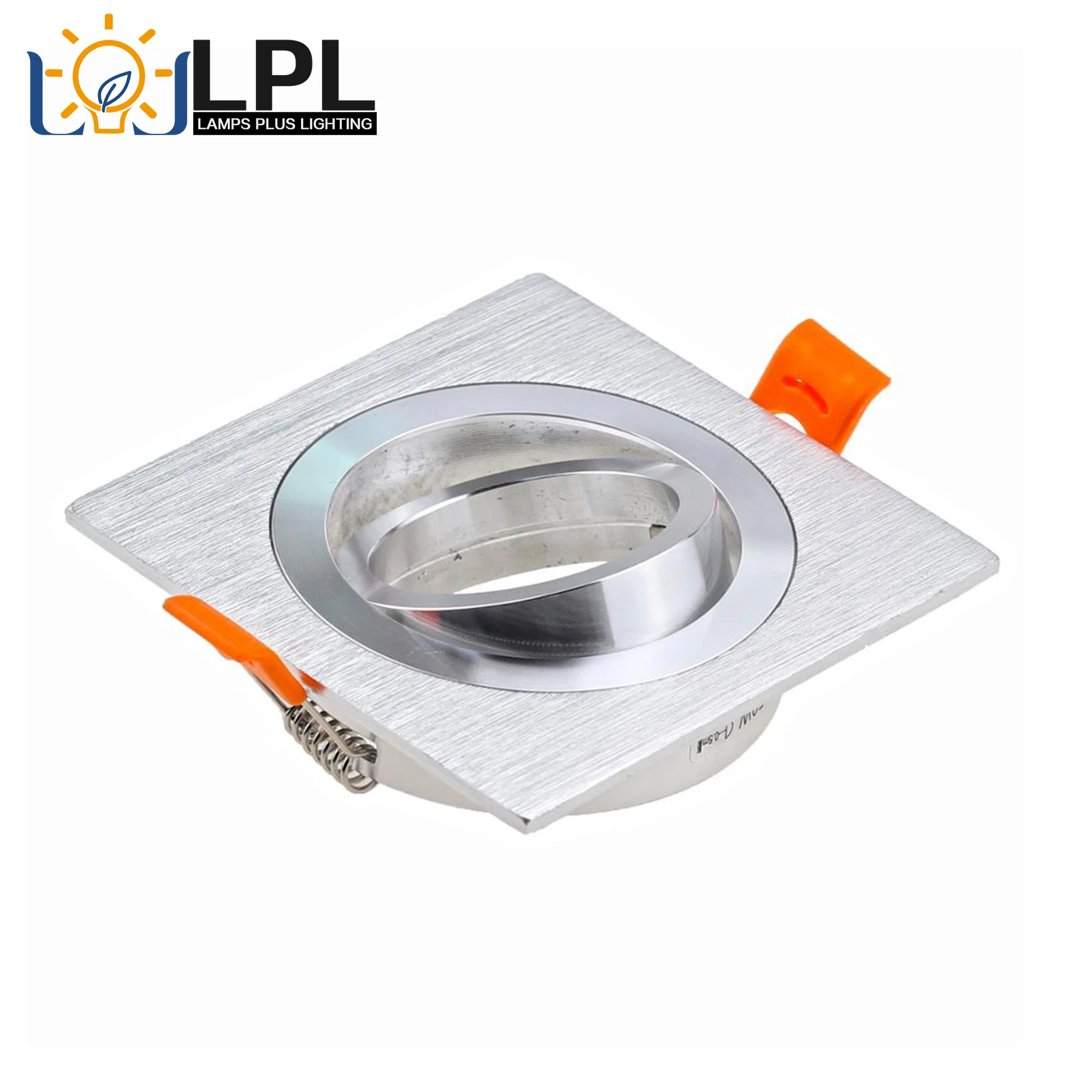 

High Quality Brush Silver Square Aluminum Led Spot Light Frame Holders MR16 GU10 Retrofit Kit Led Ceiling Spot Light Fixtures