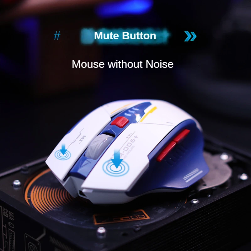 M6P Ergonomic Gaming Wireless Mouse LED Light Mouse Gamer Mice Luminous USB Computer Mouse for Desktop Computer PC Laptop Gaming