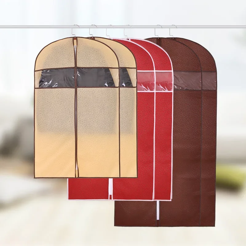 Cloth Hanging Clothes Dust Cover Non-woven Suit Cover Storage Bag Dust Bag Dust Cover Household Storage Products