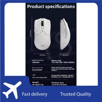 FOR Delux M800 PRO PAW3395 Wireless Gaming Mouse Bluetooth Tri-Mode Connection 26000DPI Huano Pink Switches Macro Mice For PC G