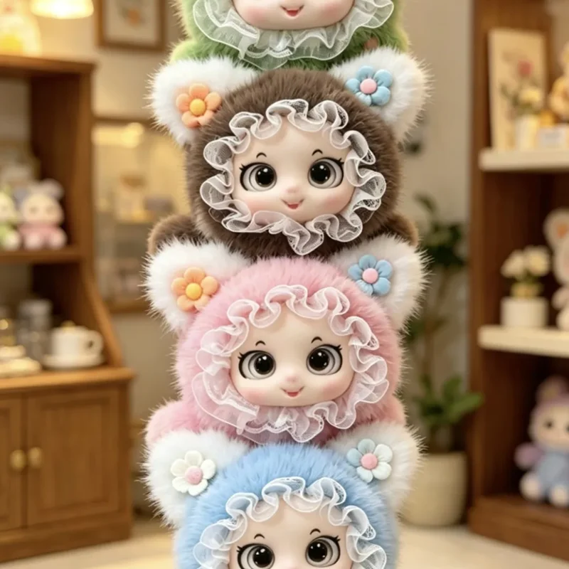 

Cute Plush Cat Shaped Hair Brush with Built in Mirror Soft Fluffy Portable Detangling Animals Comb for Girls Kids Women Travel