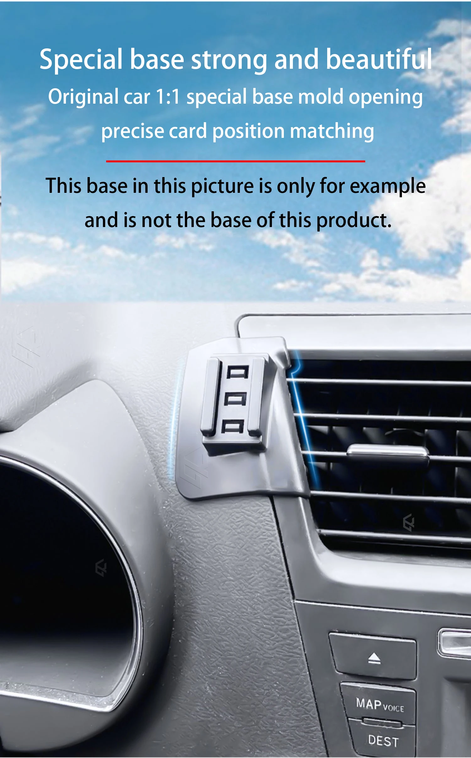 Auto Handy Halter Für Audi Q7 4L 2006-2015 Einstellbare Spezielle Handy Halter GPS Basis Halterung Ständer zubehör – Detail 1
