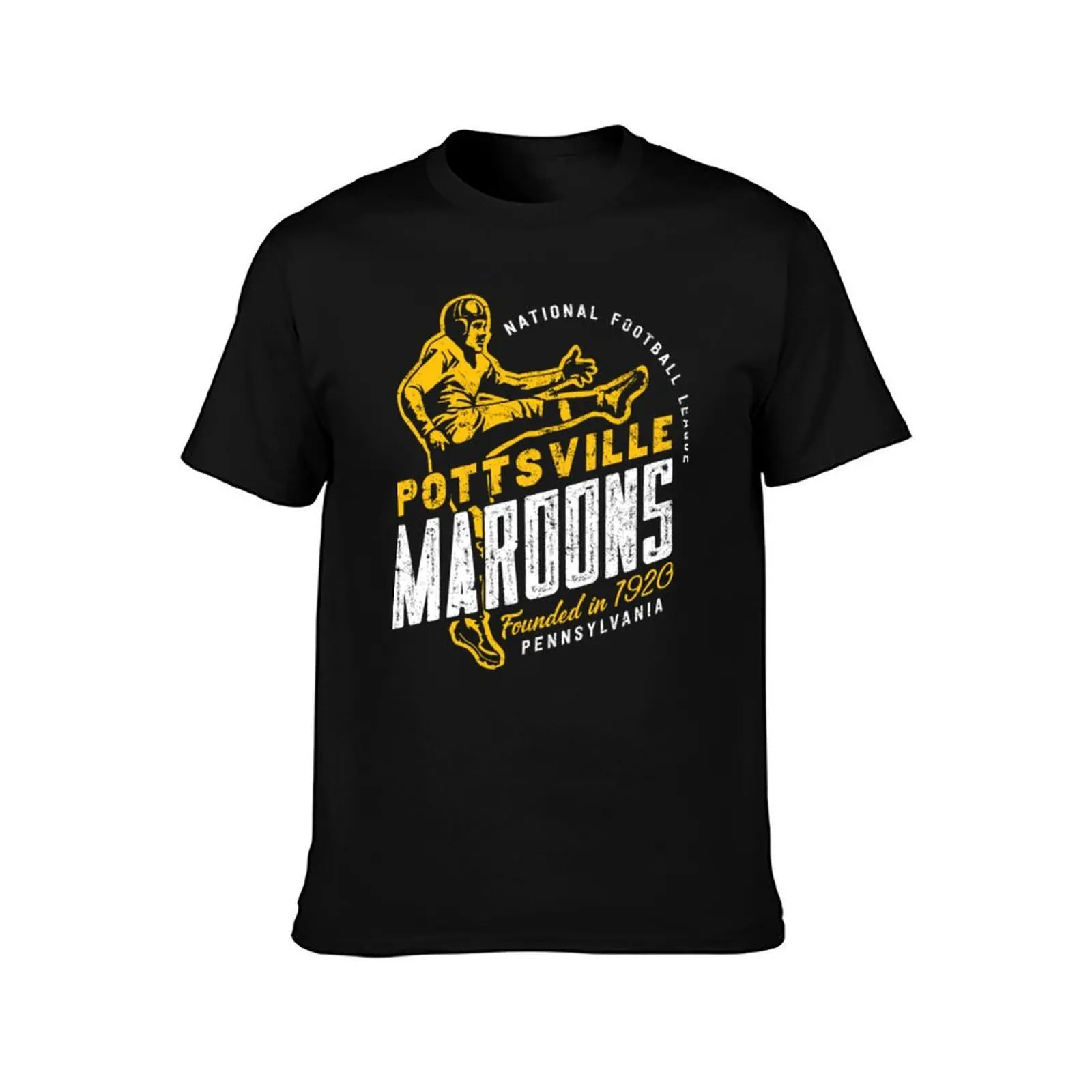 Pottsville Maroons Football T-Shirt Basic Simple Casual Short Sleeve Tee T-Shirt