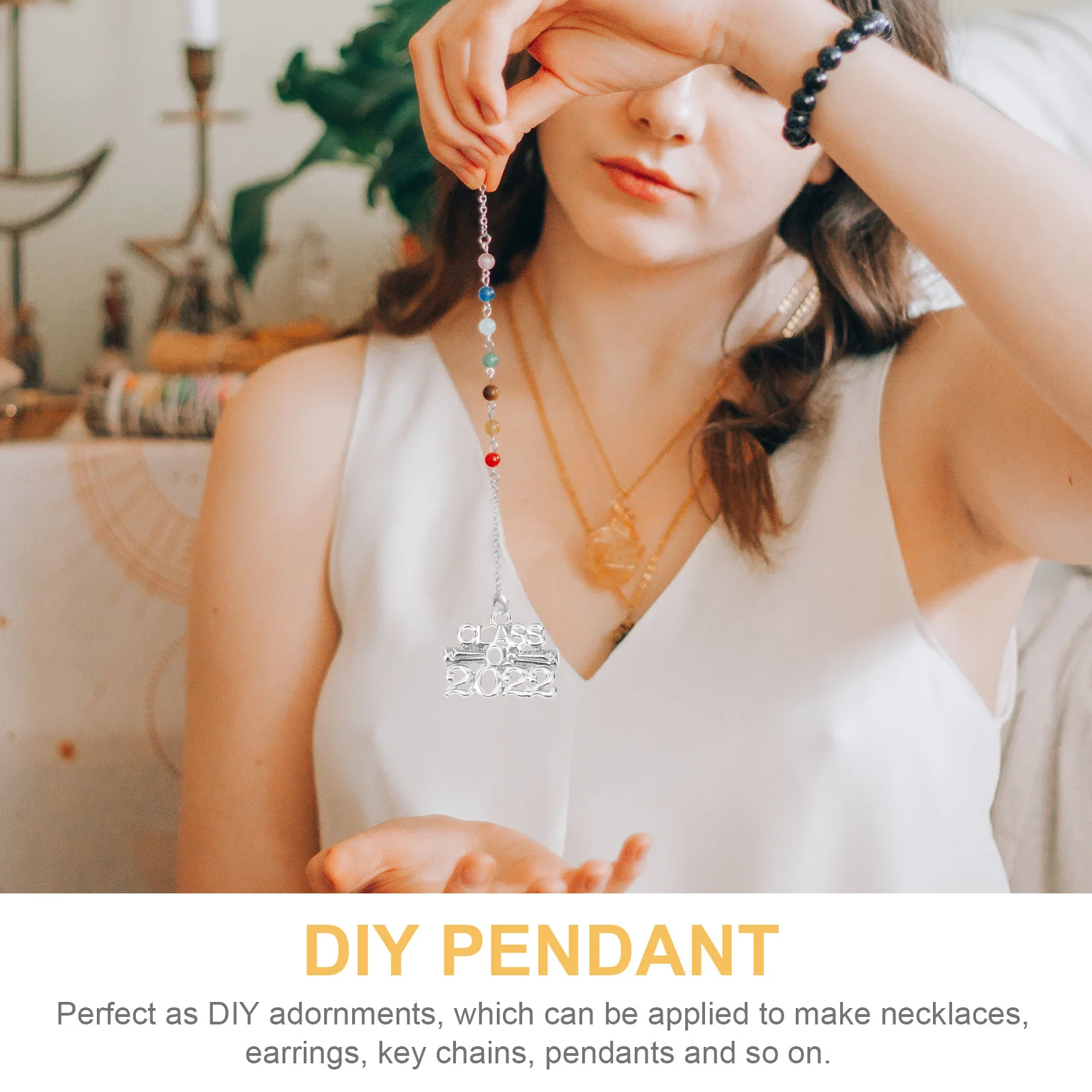 

10Pcs Graduation Souvenir Pendants Alloy Creative High Gloss Jewelry Accessories Durable Photo Decoration Jewelry Pendants