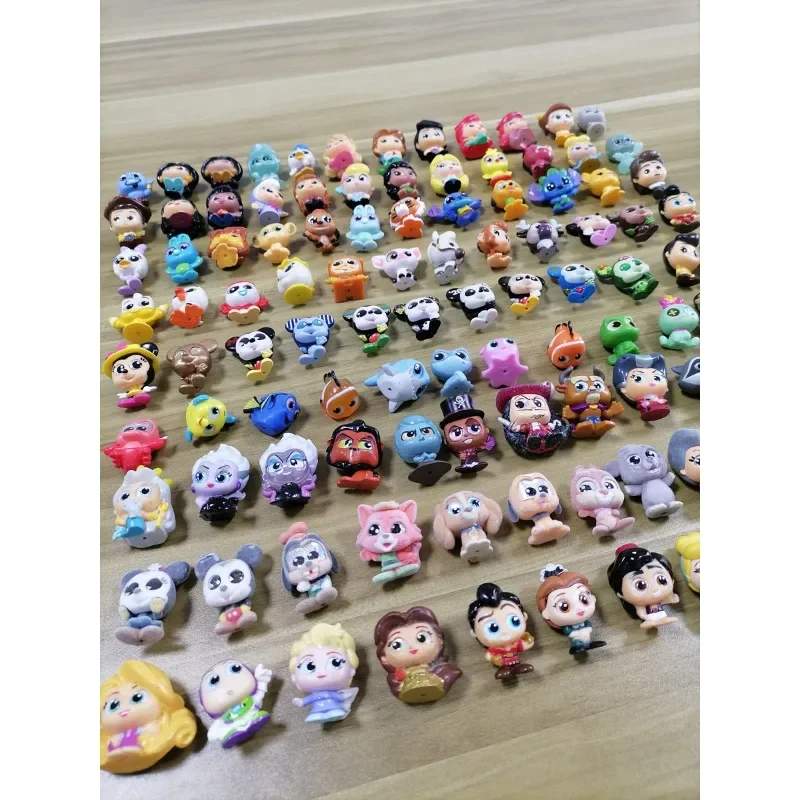 Disney Doorables Anime Fourth Generation Cute Elsa Minnie Kawaii Glass Eye Figure Model Doll Toys Desktop Ornaments Kids Gifts