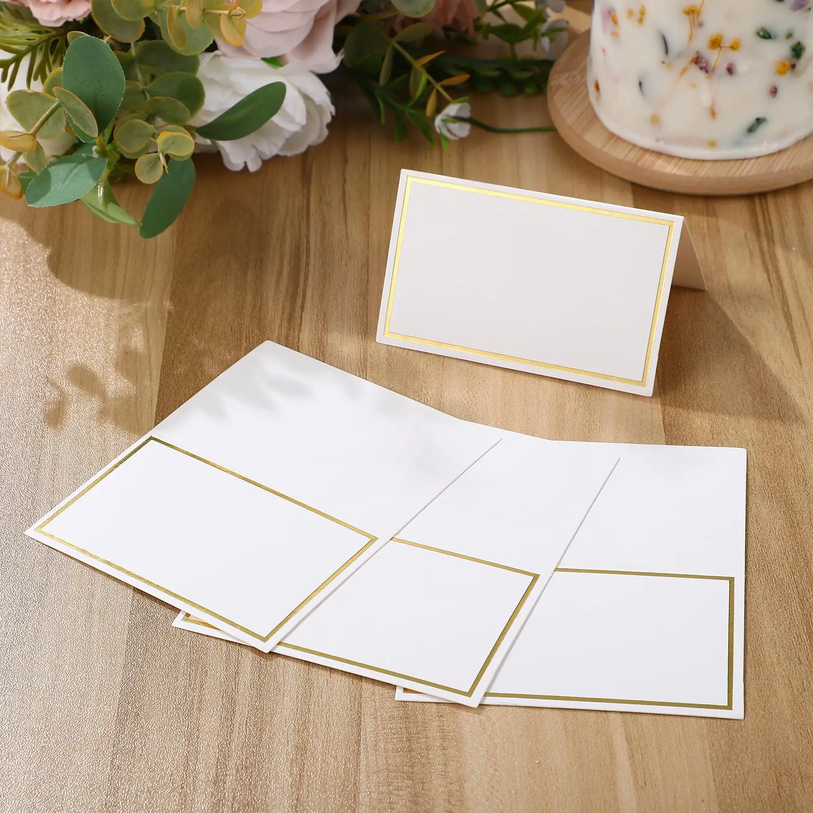 40Pcs TableSeatCard Seat Blank Table Name Seating Card PlaceNameCards Table Name Place Card BlankTableSeatingCard