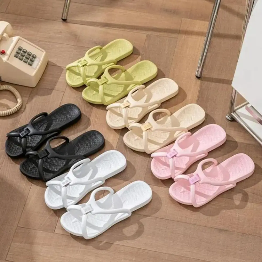 

Non-slip Foldable Travel Slippers Soft Comfortable EVA Hotel Flip Flops Flat Heels Lightweight Bathroom Slippers Men and Women