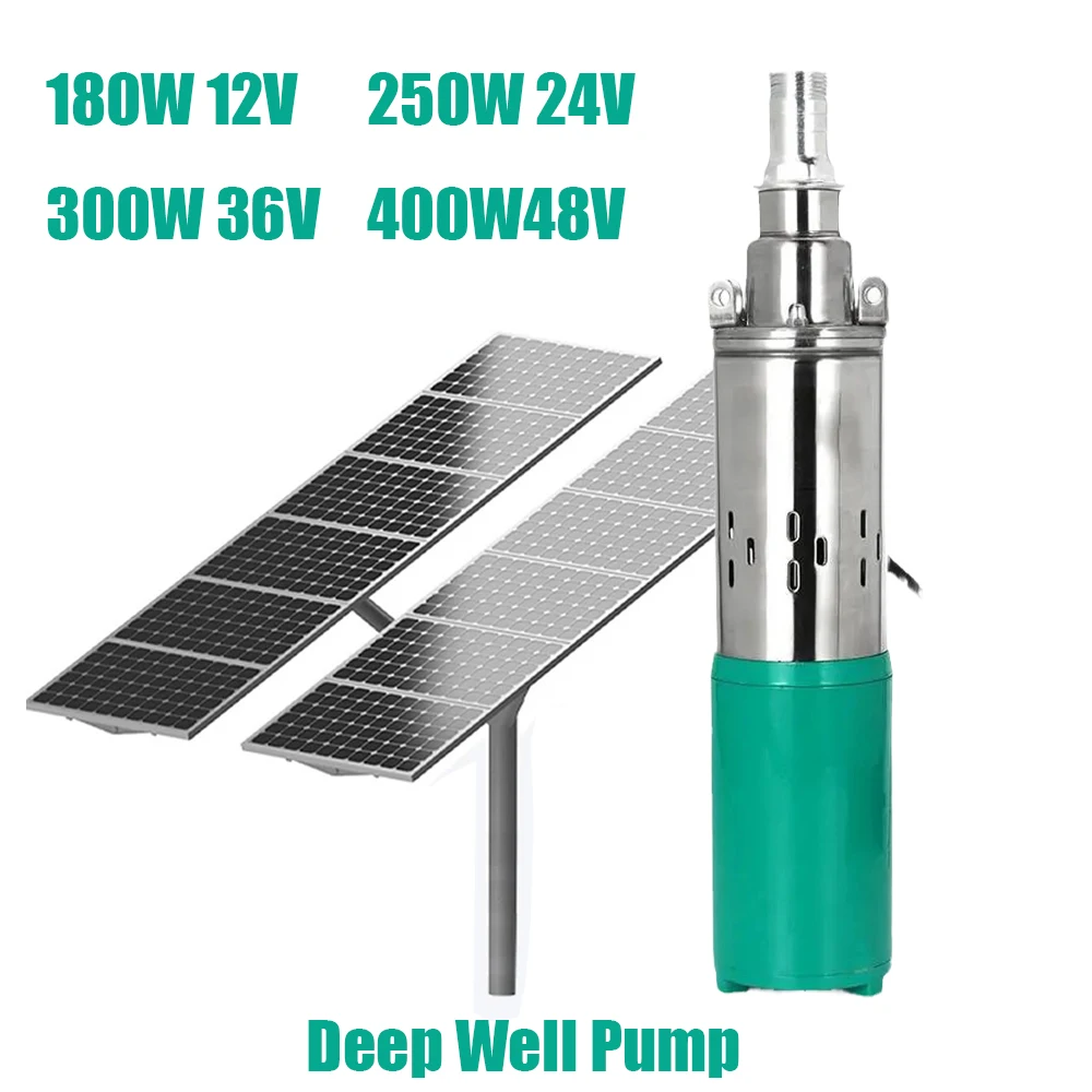 

High Quality Solar DC Water Pump 12v 24v 36v 48v High Lift Battery DC Screw Pump Deep Well Pump Submersible Pump