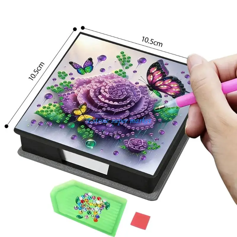 090B mémo Unique Art fleur Note Clip fait à main cadeau pour les femmes les filles